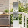 Écran de confidentialité de jardin Fretwork Argent 32 x 150 cm 537144537144