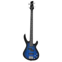 Guitare basse électrique de débutants sac bleu et noir 4/4 46" 537145537145