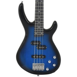 Guitare basse électrique de débutants sac bleu et noir 4/4 46" 537145537145