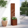 Écran de confidentialité de jardin Fretwork Rouillé 32 x 140 cm 537150537150