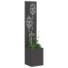 Écran de confidentialité de jardin Floral Noir 32 x 150 cm 537151537151