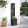 Écran de confidentialité de jardin Floral Noir 32 x 150 cm 537151537151