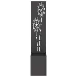 Écran de confidentialité de jardin Floral Noir 32 x 150 cm 537151537151
