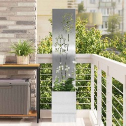 Écran de confidentialité de jardin Floral Argent 32 x 150 cm 537155537155