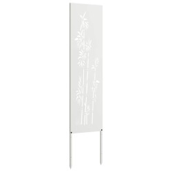 Écran de confidentialité de jardin Floral Blanc 32 x 140 cm 537158537158