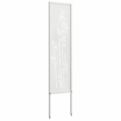 Écran de confidentialité de jardin Floral Blanc 32 x 140 cm 537158537158