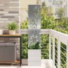 Écran de confidentialité de jardin Floral Argenté 32 x 150 cm 537160537160