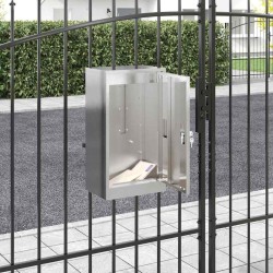 boîte aux lettres Argenté 30 x 20 x 55 cm Acier inoxydable 537161537161