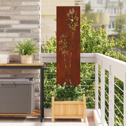 Écran de confidentialité de jardin Fretwork Rouillé 32 x 140 cm 537169537169