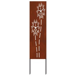 Écran de confidentialité de jardin Fretwork Rouillé 32 x 140 cm 537169537169