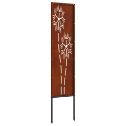Écran de confidentialité de jardin Fretwork Rouillé 32 x 140 cm 537169537169