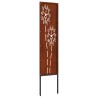 Écran de confidentialité de jardin Fretwork Rouillé 32 x 140 cm 537169537169