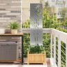 Écran de confidentialité de jardin Fretwork Argenté 32 x 140 cm 537170537170