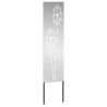 Écran de confidentialité de jardin Fretwork Argenté 32 x 140 cm 537170537170