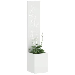 Écran de confidentialité de jardin Floral Blanc 32 x 150 cm 537178537178