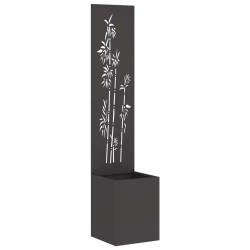 Écran de confidentialité de jardin Floral Noir 32 x 32 x 150 cm 537179537179