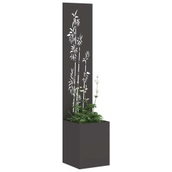 Écran de confidentialité de jardin Floral Noir 32 x 32 x 150 cm 537179537179