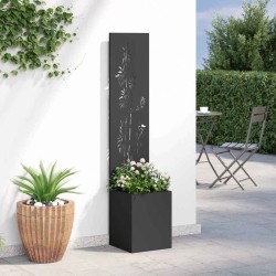 Écran de confidentialité de jardin Floral Noir 32 x 32 x 150 cm 537179537179