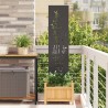 Écran de confidentialité de jardin Floral Noir 32 x 140 cm 537180537180