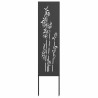 Écran de confidentialité de jardin Floral Noir 32 x 140 cm 537180537180