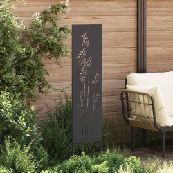 Écran de confidentialité de jardin Floral Noir 32 x 140 cm 537180537180