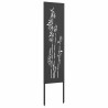 Écran de confidentialité de jardin Floral Noir 32 x 140 cm 537180537180