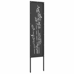 Écran de confidentialité de jardin Floral Noir 32 x 140 cm 537180537180