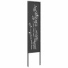 Écran de confidentialité de jardin Floral Noir 32 x 140 cm 537180537180