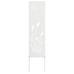 Écran de confidentialité de jardin Fretwork Blanc 32 x 140 cm 537181537181