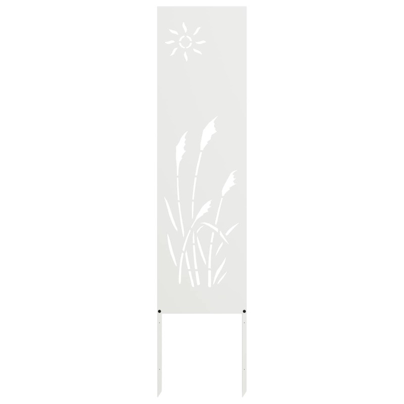 Écran de confidentialité de jardin Fretwork Blanc 32 x 140 cm 537181537181