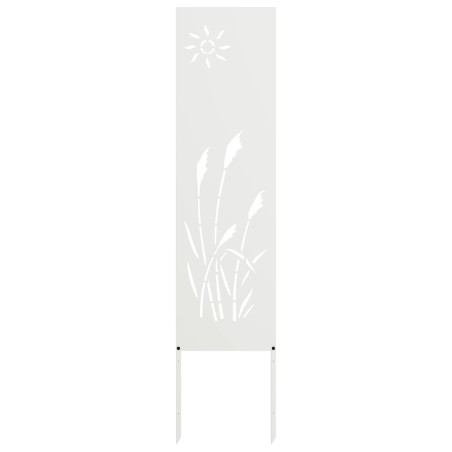 Écran de confidentialité de jardin Fretwork Blanc 32 x 140 cm 537181537181