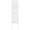 Écran de confidentialité de jardin Fretwork Blanc 32 x 140 cm 537181537181