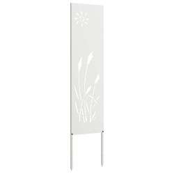 Écran de confidentialité de jardin Fretwork Blanc 32 x 140 cm 537181537181