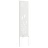 Écran de confidentialité de jardin Fretwork Blanc 32 x 140 cm 537181537181