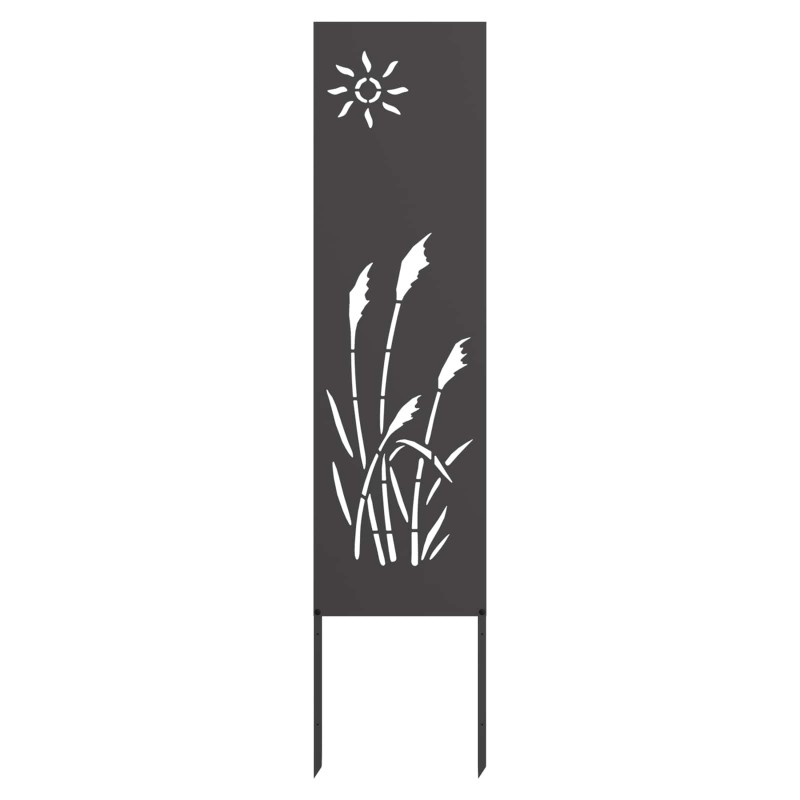 Écran de confidentialité de jardin Fretwork Noir 32 x 140 cm 537182537182