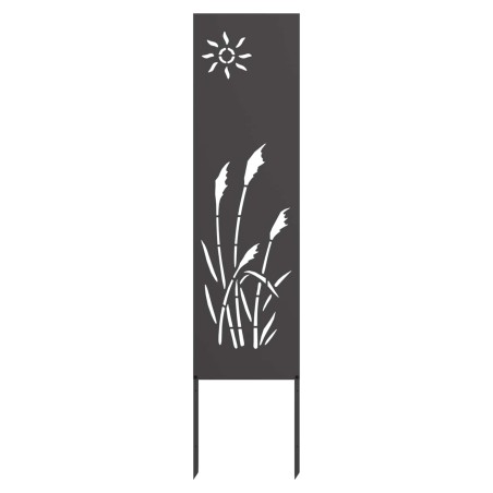 Écran de confidentialité de jardin Fretwork Noir 32 x 140 cm 537182537182
