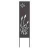 Écran de confidentialité de jardin Fretwork Noir 32 x 140 cm 537182537182