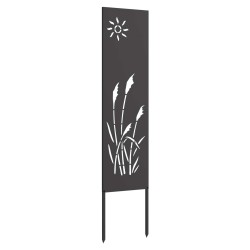 Écran de confidentialité de jardin Fretwork Noir 32 x 140 cm 537182537182