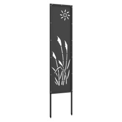 Écran de confidentialité de jardin Fretwork Noir 32 x 140 cm 537182537182