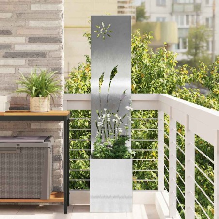 Écran de confidentialité de jardin Fretwork Argenté 32 x 150 cm 537183537183