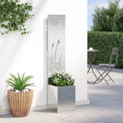 Écran de confidentialité de jardin Fretwork Argenté 32 x 150 cm 537183537183
