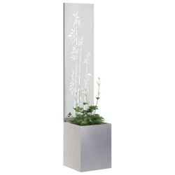 Écran de confidentialité de jardin Floral Argent 32 x 140 cm 537187537187