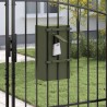 boîte aux lettres avec porte Vert olive 30 x 20 x 55 cm Acier 537188537188