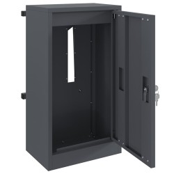 boîte aux lettres avec porte Anthracite 30 x 20 x 55 cm Acier 537189537189