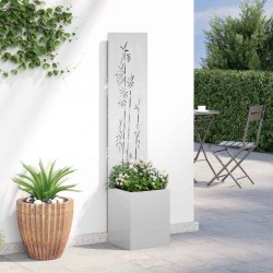 Écran de confidentialité de jardin Floral Argenté 32 x 150 cm 537191537191