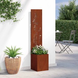 Écran de confidentialité de jardin Rouillé 32 x 32 x 150 cm 537193537193