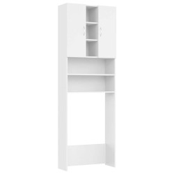 Meuble pour machine à laver Blanc 64x25,5x190 cm 537196537196