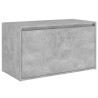 Banc d'entrée 80x40x45 cm Gris béton Bois d'ingénierie 537197537197