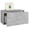 Banc d'entrée 80x40x45 cm Gris béton Bois d'ingénierie 537197537197