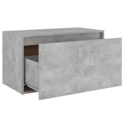 Banc d'entrée 80x40x45 cm Gris béton Bois d'ingénierie 537197537197